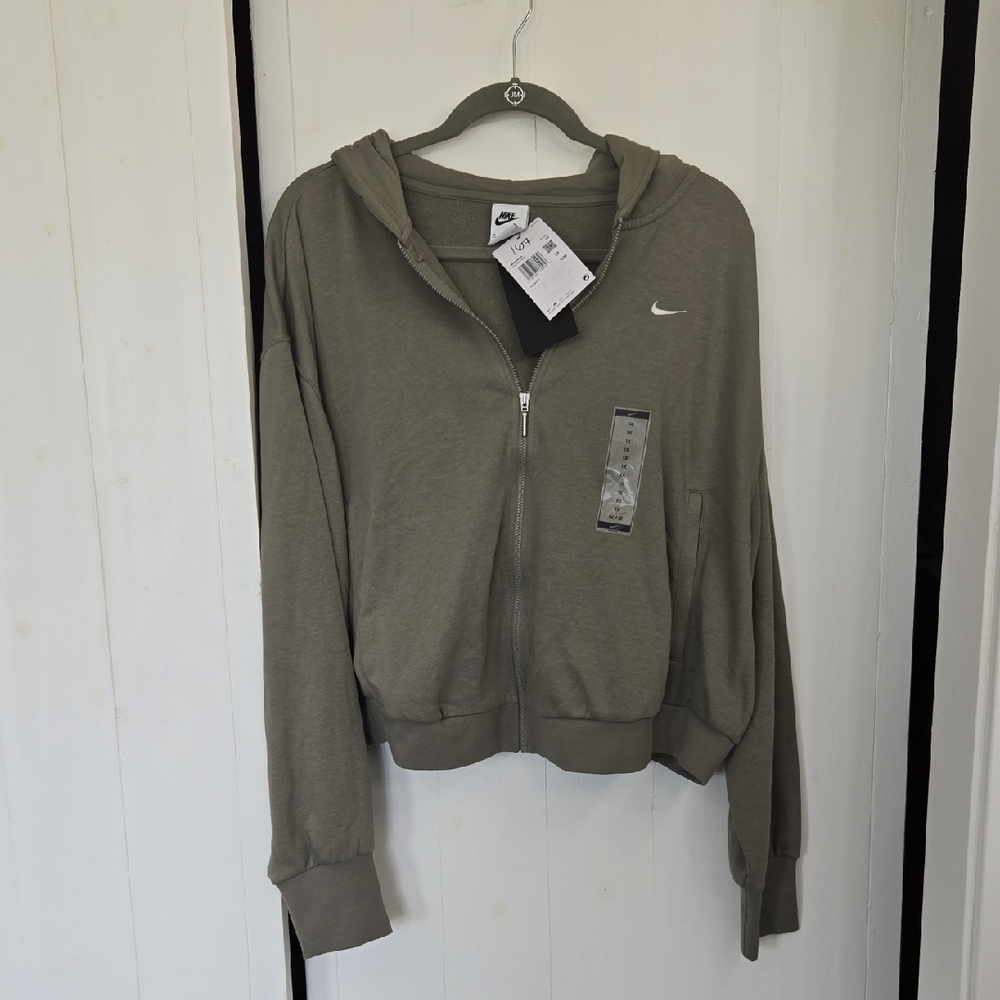 Nike Zip Up Hoodie Crop Womens 1X